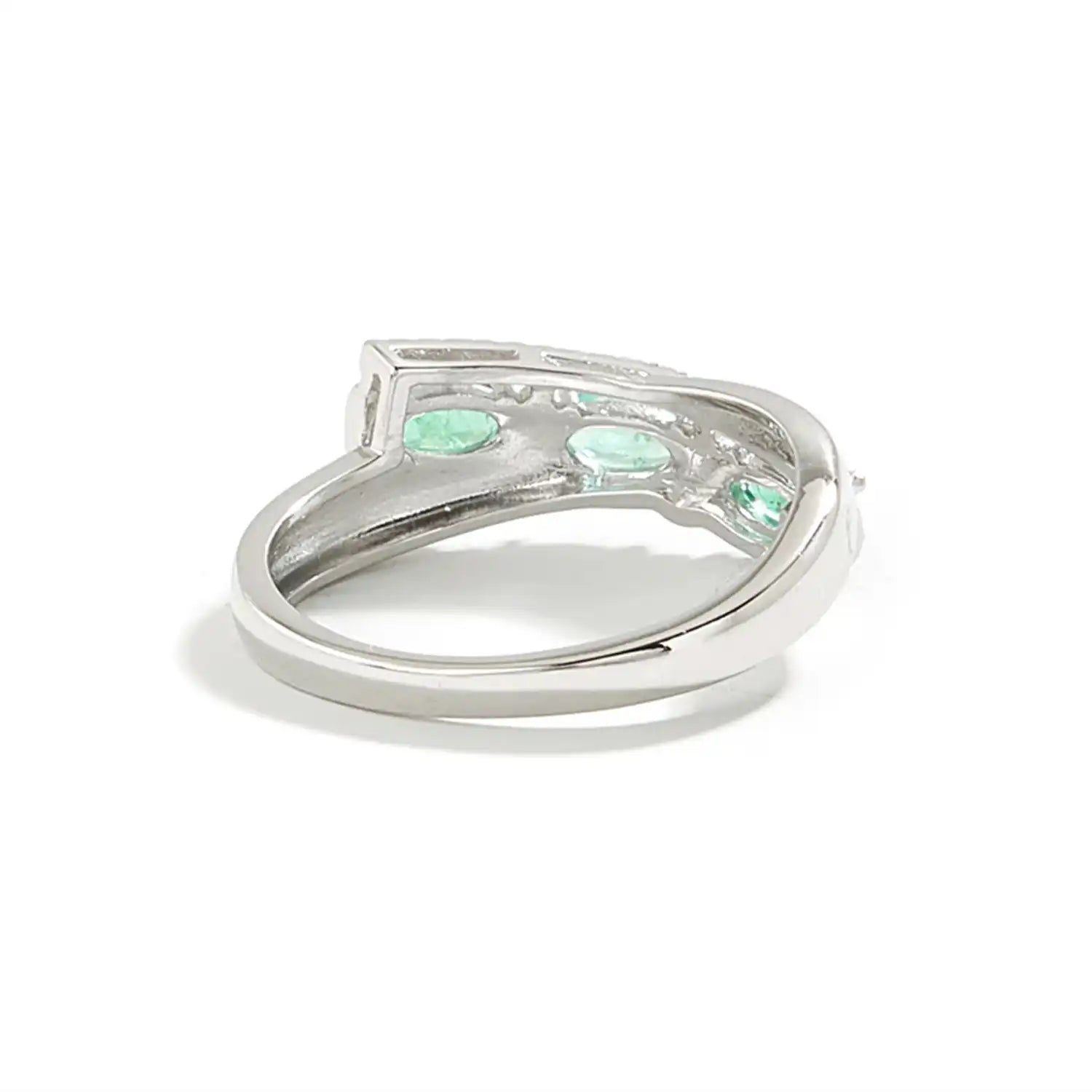 Zambia Green Emerald Sterling Silver Ring